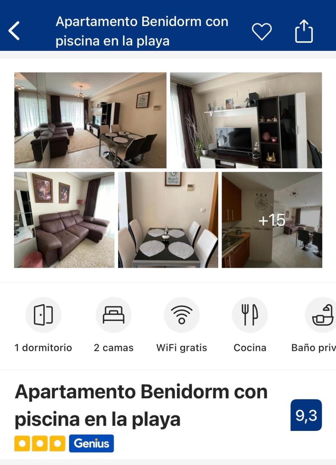 Apartamento Benidorm Con Piscina En La Playa 卡拉德费斯特拉特 外观 照片